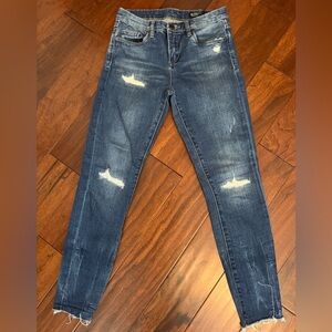 BlankNYC - Mid-rise skinny Distressed Blue Jeans